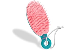 Cepillo Escurre y Desenreda - Ideal para Peinar sin Romper el Cabello - Cepillo Desenredante Quita el Exceso de Agua y Humedad - Púas Flexibles - Aliado para aplicar mascarillas capilares- Casalfe