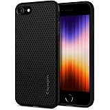 Spigen Liquid Air Case Compatible with iPhone SE 2022 5G, iPhone SE 2020, iPhone 8 and iPhone 7 - Matte Black
