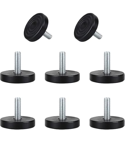 10 Stück Stellfuß Sechskant mit Teller M8x60mm 10 Stück Stellfuß Sechskant mit Teller M8x60mm