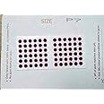 Generic Eyetex Pallavi P7 Bindi Set, Maroon, Pack of 10