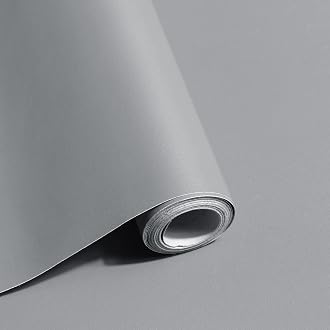 Elton Grey Matte Adhesive Decorative Self Adhesive Viny...