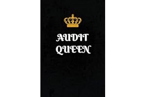 Audit Queen: Women's Notebook Journal Gift for Accountants, CPA's, Auditors, Accounting and Spreadsheet Lovers, Finance Professionals