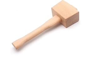 LIANCHEN UYST Maillet de menuisier en Bois Marteau PoignéE Outil Menuiserie à Hêtre Frappe Inclinée Pour Bricolage Travail Du 245 mm