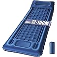 wulwun Self Inflating Camping Mat, 12CM Thicken Inflatable Sleeping Mats, Waterproof Connectable Camping Pad Single with Built-in Pump Ultralight Air Mattress for Backpack, Hiking, Tent Trap Travel