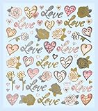 Hobby Design Sticker * Love - Liebe - Herzen Valentinstag * Aufkleber 3452311