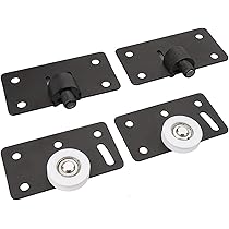 4 Ruote Per Porta Scorrevole Armadio - In Nylon E Acciaio, Con 28 Viti, Scorrevoli E Silenziose - Foto 9