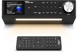 Ferguson Regent Cucina 200 - Dab+/FM Köksradio, Bluetooth, Väckarklocka, Nätström/batteriström, Kompakt Design för Utrustat Kök