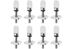 OTOTEC Lot de 8 Vis d'aileron de Planche de Surf en Acier Inoxydable 316 Antirouille pour Aileron Coulissant et Plaque d'aileron