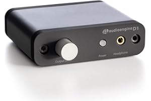 Audioengine 32-bit D1 Portable Desktop Headphone Amp and DAC, Preamp, USB/Optical Inputs, Hi-Res Audio Playback (2nd Gen)