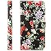 Produktbild Saxonia Tasche Samsung Galaxy A5 (2017) Hülle Flip Case Schutzhülle Handytasche mit Kartenfach Motiv Blumen / Rosen Schwarz