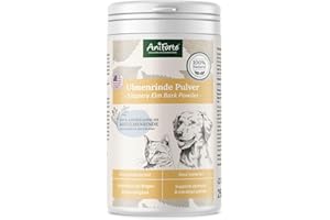 AniForte Polvo de Corteza de Olmo Rojo 250g Producto Natural para Perros y Gatos. Ayuda al Equilibrio de la Flora Intestinal. Bienestar para el Sistema Gastrointestinal. Gran Aporte de Vitaminas.
