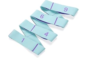 TingDongWei Elastico Fasce di Resistenza, Yoga Stretching Band, Bande Fitness per Yoga, Pilates, Fitness, Stretching, Allenamento, Danza