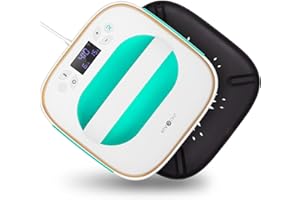 HTVRONT Heat Press Machine - 10" x 10" Portable Press Machine, Fast Heat-up Iron Press Heat for Sublimation and HTV Vinyl Shirt Press Machine for Hat, Bags, Heating Transfer Projects (Mint Green)