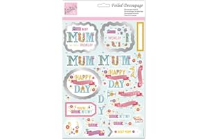 Anita's A4 Fab Mum! Decoupage Sheet, Accessories Supplies For Craft, Paper Craft, Scrapbooking, Card Making, Origami, Ideal for Adult Craft, Adds Textured Pattern To Craft Projects