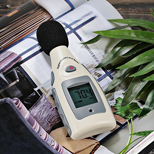 GrandBeing®LCD Tragbar Digital Sound Level Meter Schallpegelmesser 30dBA~130dBA mit eine 9V batterie (Schallpegelmesser) - 7