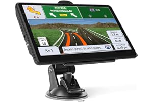 7 Pouce GPS Voiture,GPS Poids Lourds,Auto Navigation avec HD Écran Tactile,Multi-Languages Guidage Vocale 2023 Cartographie U