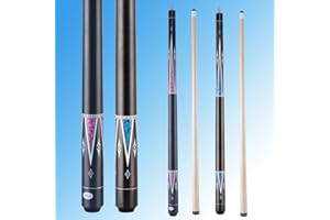 Teekerwang Billiards Short Pool Cue Stick, 48inch Billiard Cue Sticks, Table Pool Stick for Beginners, Hardwood Canadian Maple Pool Sticks for Billiard Table Sports