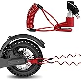 2'li G&uuml;venlik Seti Disk Kilidi + Spiral &Ccedil;elik Halat Scooter Bisiklet Motosiklet İ&ccedil;in &Uuml;st&uuml;n Koruma