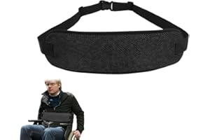 JUGUTA Cintura Di Seduta Antiscivolo Spessa Regolabile Anti-Caduta Con Fibbia Per Anziani Anziani (Nero)