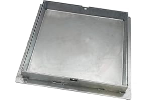 EINSIDE Sigillo zincato porta pavimenti, Chiusino zincato botola a scomparsa H 5 cm, 50 x 50 cm