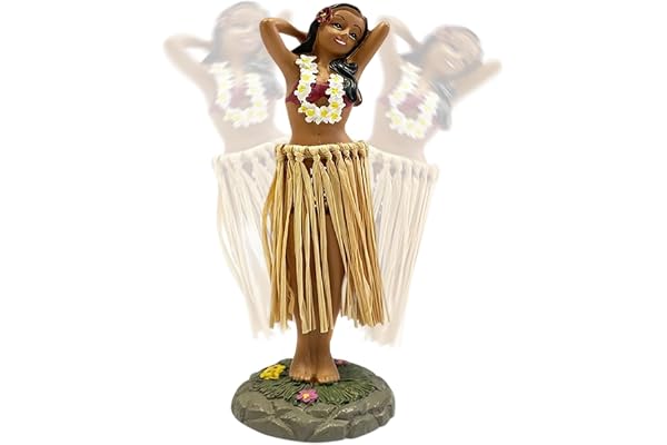 GZXUEHU Hawaiian Hula Dashboard Doll,Danseuse Hawaienne Voiture Wobbly Figure,Décoration de Danseuse Hawaïenne,Artisanat,Convient pour la Voiture,Le Burea