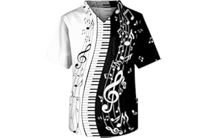 ROSENNIE Kasacks Herren Pflege V-Ausschnitt Musterdruck Bunte Kasacks Pflege Kurzarm Schlupfkasack Mit Taschen Locker T Shirt Oversized Tshirt Regular Fit Arbeitshemd Sommerhemd Leichte Freizeitshirt