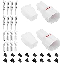 3 Sets Sumitomo 4 poliger 2,2 mm MT090 versiegelter Stecker Buchse Auto Kabelverbinr Motorradstecker für Yamaha 6188 0004 6180 4771