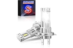 SUPAREE Lampadina H7 Led Lampadine LED H7 per Auto h7 LED Canbus 32000LM 6500K 12V 800% Luminoso Abbagliante e Anabbagliante per Fari Auto 1:1 Plug and Play (2 Pezzi)
