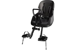 Seggiolino Anteriore Da Bicicletta Per Bambini Bobike EVOLVE MINI con Sicurezza Doppia, Design Avvolgente e Montaggio su Tubo di Sterzo per il Massimo Comfort e Stile
