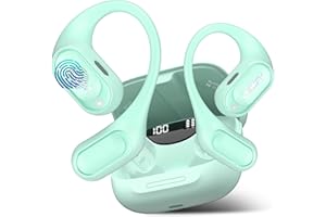 QXUFV AI Kopfhörer Übersetzer, Sprachübersetzer Kopfhörer Sprachen mit Bewerbungen,Grün