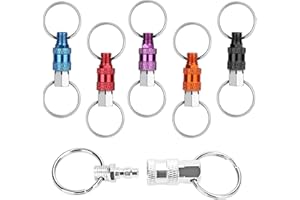Linkstyle Schnellverschluss Schlüsselbund, Aluminiumlegierung Schlüsselanhänger Abnehmbarer Schlüssel, Schlüsselring Schnellverschluss, Schlüsselringe Schnellverschluss, Abnehmbarer Schlüsselanhänger