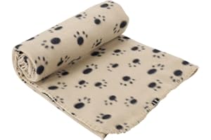 Bunty Extra Large Soft Cosy Warm Fleece Pet Dog Cat Animal Blanket Throw 140 x 100cm (Cream)