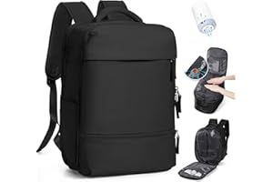 SZLX Zaino Ryanair 40x30x20 Sottovuoto Zaino da Viaggio 40x20x25 Ryanair Wizzair Donna da escursionismo impermeabile Zaino Casual Laptop da 14 Pollici con porta di ricarica USB Scomparto per Scarpe