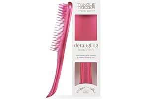 Tangle Teezer Spazzola per capelli districante definitiva, Per capelli asciutti e bagnati, Spazzola districante per tutti i tipi di capelli, Finitura rosa cromata afterparty