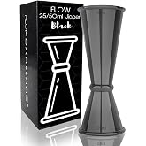 FLOW Barware Medida de alcohol | 4 en 1, medidas de chupito para bebidas alcoh&oacute;licas, 25 ml, 50 ml, 15 ml, 35 ml, en un medid