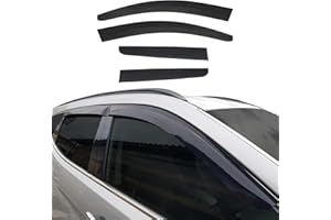 ‎OMAC 4X Windabweiser Regenabweiser kompatibel mit Nissan Qashqai J10 2006-2014 Acryl Dunkel