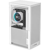 NZXT H2 Flow - PC Mini-ITX 20.7L Airflow Case - White | Compact 20.7L Mini-ITX enclosure with 2 120mm top fans and PCIe 5.0 r