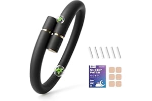 LAXISCREED Mosquito Repellent Bracelet with 6 Refills & Sleep Patches - DEET-Free Insect Repellent Bracelet, 180 Days Protection, Natural Essential Oils, Waterproof & Adjustable for Adults & Kids