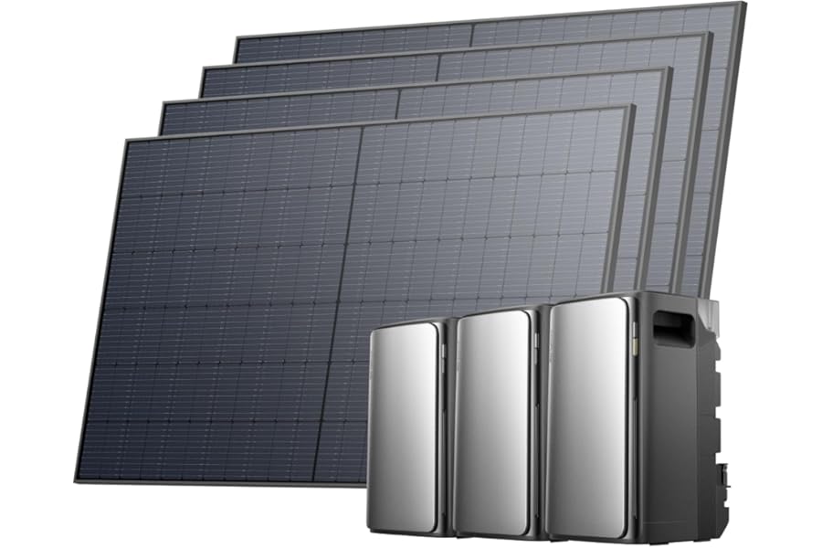 ECOFLOW Stream Ultra and 2*AC Pro 3.84kWh, balcony power plant with storage 1800W, complete set with 4x 450W solar panels, 2300W dual AC, up to 11.52kWh capacity, Smart AI