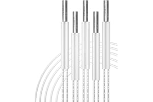 WINSINN [5-Pack, 1.5M] 24V 60W Heizungskartusche, Ender 3 v2 Upgrade auf 500 Grad Celsius, kompatibel mit Ender 6 CR10 MK8 Extruder V6 Hotend PT100 Vulkan