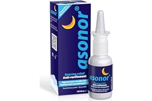 Asonor Snoring Nasal Spray (30milliliter), Effective Snore Stopper Drops for Better Sleep, Snore Relief Remedy Opens Up The Throat Air Passage, Enables Better Breathing, Natural Anti-Snoring Solution
