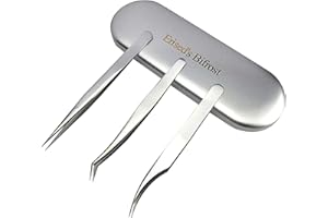 Erised's Bifrost Inossidabile Pinzette per Estensioni Ciglia, Pinzette Professionali in Acciaio Inox di precisione,Adatte per 3D 6D Ciglia magnetiche Finte,Rimozione Punti Neri