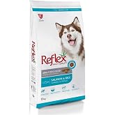 Reflex Somonlu ve Pirin&ccedil;li Yetişkin K&ouml;pek Maması 15 Kg