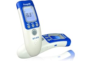 TempIR Non Contact Thermometer Body Temperature Infrared for Baby Adult Child, CE Approved, Forehead, Memory Function, Fever Alarm - TempIR are Approved Suppliers to the NHS