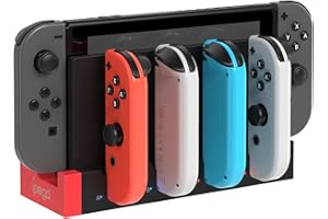 FYOUNG Stazione di Ricarica per Nintendo Switch, Caricatore del controller per Switch Multifunzionale Caricatore