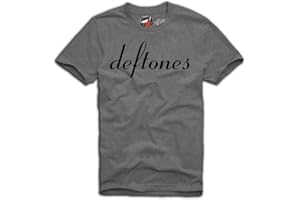 E1SYNDICATE e1syndi Cate Deftones T-Shirt Nirvana Grain Rock Metal S/M/L/XL Gris - Gris - Large