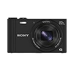 Sony DSC-WX350 Digitalkamera (18 Megapixel, 20-fach opt. Zoom, 7,5 cm (3 Zoll) LCD-Display, NFC, WiFi) schwarz