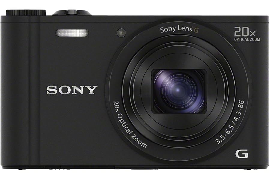 Produktbild: Sony DSCWX350 Kompaktkamera mit WLAN und NFC (18,2 MP, 20x optischer Zoom) – Schwarz (erneuert)