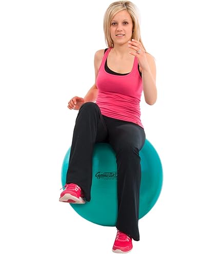 flintronic Oefenbal, anti-brust yogabal, fitnessballen, 55 cm, extra dikke Zwitserse ballen met handpomp voor yoga, pilates, fitness