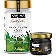 Kapiva Himalayan Shilajit + Ashwagandha Gold|Boost Stamina&De-Stress|Natural&Ayurvedic,Tablet